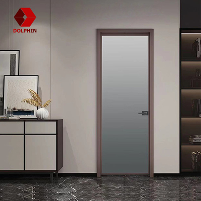 Room Double Glass Aluminium Casement Door Swing Aluminum Interior Door