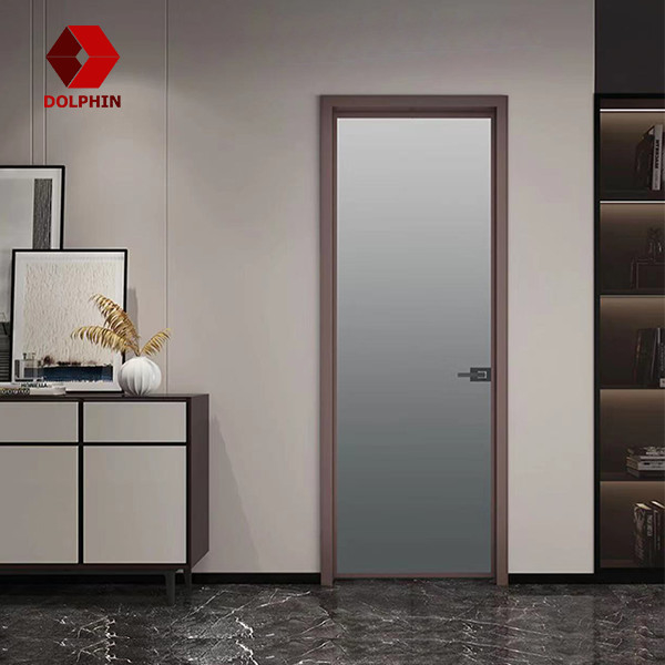 Room Double Glass Aluminium Casement Door Swing Aluminum Interior Door