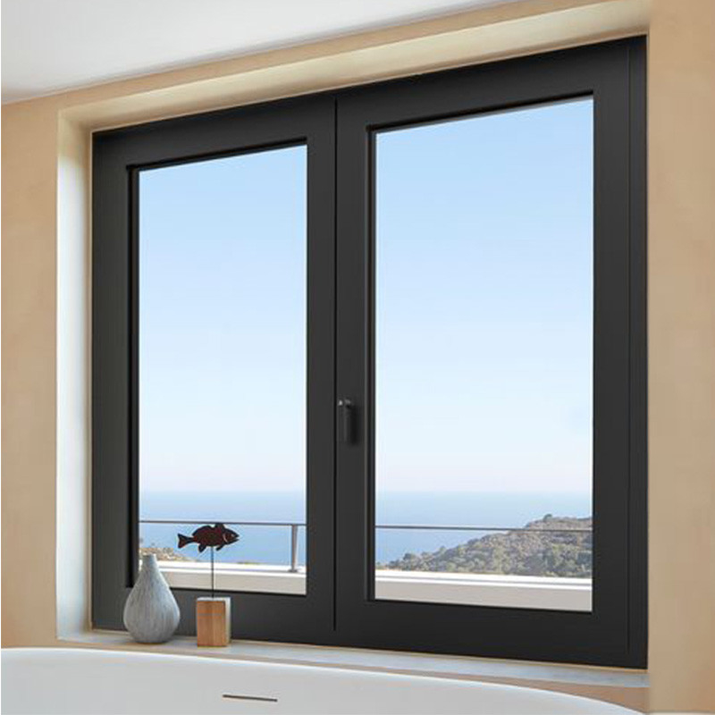 Standard Double Glazed Aluminum Tilt And Turn Windows Thermal Break Aluminium Windows Frosted Glass Casement Windows